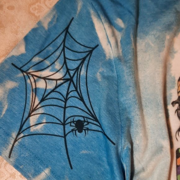 New-Large Unisex, Gildan, color Heather Sapphire -Bleached SublimationT-Shirt - Picture 4 of 4